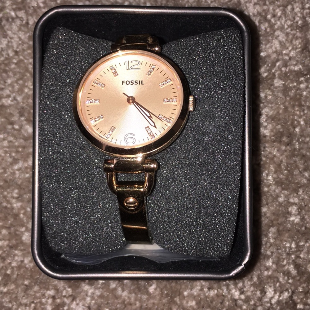 Rose gold watch